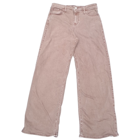 Hollister Denim - Hollister High Rise Vintage Baggy Women's Light Brown Jeans Stretch 27x31 Sz 5R
